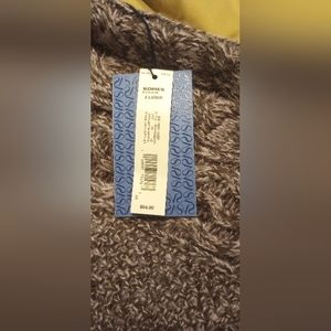 NWT Simply Vera Wang funnel neck sweater XL Demitasse